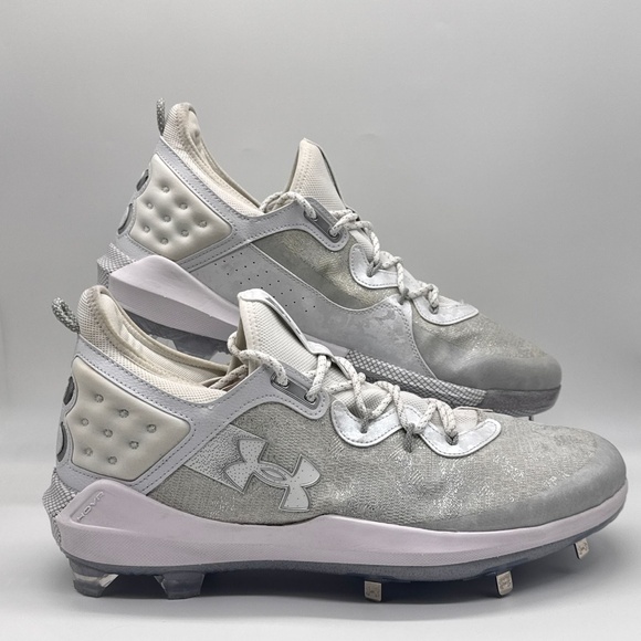 Under Armour Baseball Cleats Harper 8 Elite Gray White Men’s Size 16 New main image 13